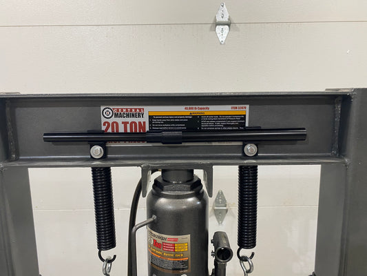 Jack Handle Storage for Harbor Freight 20 Ton H-Frame Floor Shop Press