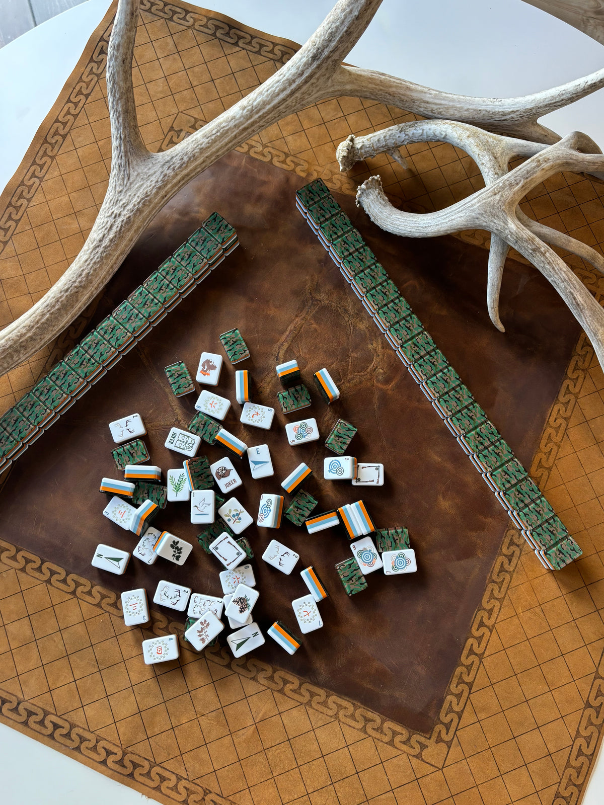 Leather Mahjong Mat