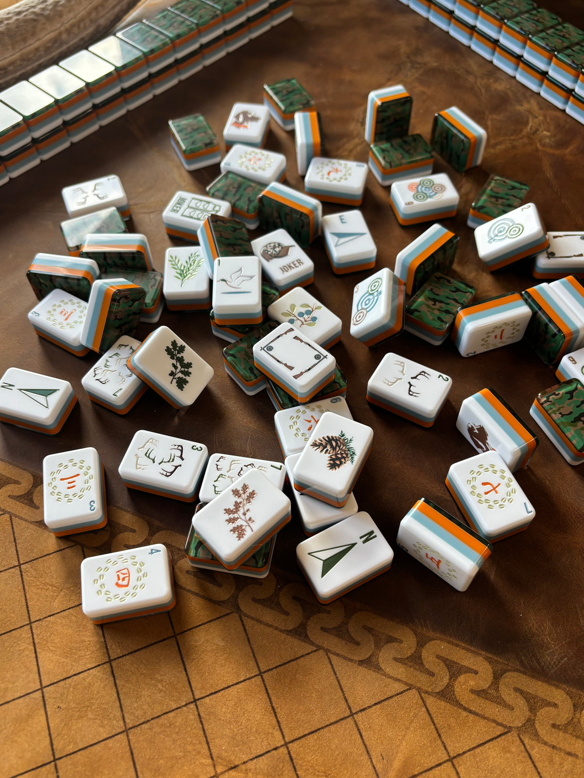 Leather Mahjong Mat